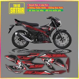 TEM RỜI TEM XE RAIDER SATRIA MẪU KING DRAG 1
