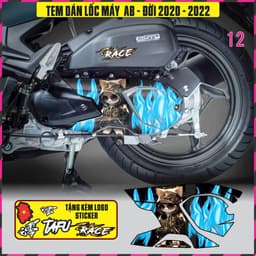 Tem Dán lốc Máy Xe AB Airblade Đời 2020-2022 Decal 3lop chống thấm nước 4