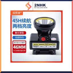 Đèn pin đội đầu thợ lặn-Đèn chịu nước T316, Cam kết sáng 48H, 150W, kèm Dây đeo và Sạc, Sáng xa 300M 3