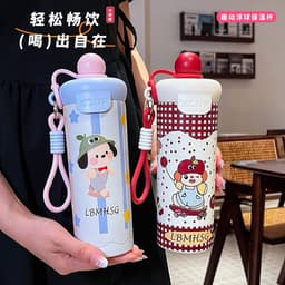 [Tặng túi+cọ ống hút] CHÍNH HÃNG Cốc giữ nhiệt thép không gỉ 316, dung tích 600ml TẶNG sticker dây cầm tay chắc chắn 2