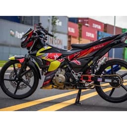TEM RỜI SATRIA RAIDER REDBULL ĐẸP DECAL 3 LOP 3