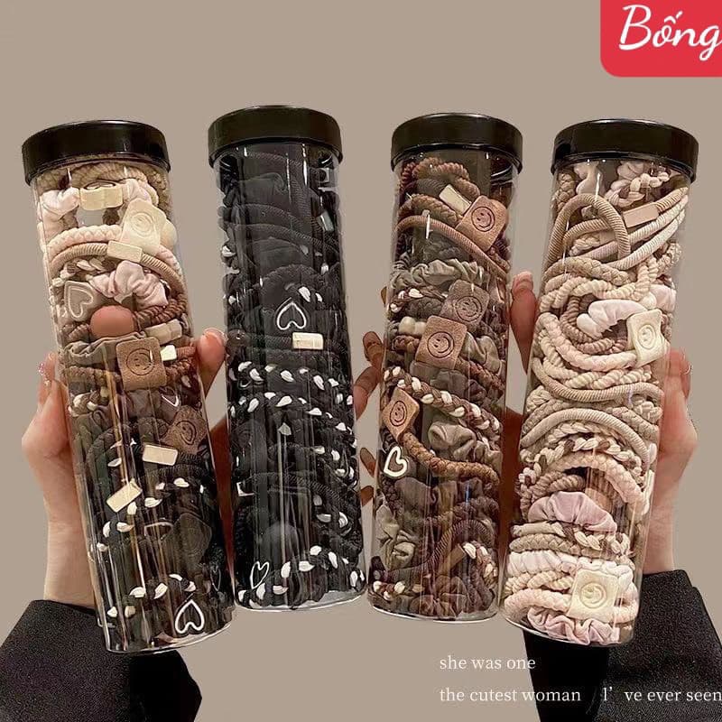 { Hàng Loại 1 } AB199 Set 20 Dây Thun Cột Tóc Siêu Xinh