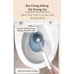 Bộ chổi toilet và hộp đựng hiện đại Nago – chống mùi, giữ vệ sinh tối đa 8
