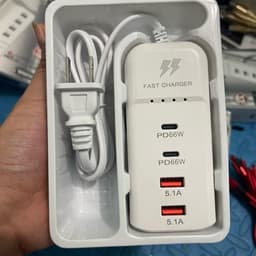 Bộ Sạc Nhanh 66W Đa Năng 5 Trong 1 Ngắt Tự Động, Bảo Vệ Thiết Bị, Sạc 5 Thiết Bị 1 Tương Thích Cao [NgocAnh98] 1