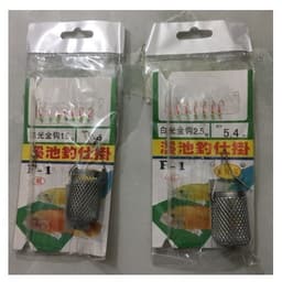 1Bộ Thẻo 7 lưỡi câu cá mương hồ siêu nhạy có rọ sắt 8