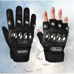 Găng tay xe máy gù Inox Sport- full ngón - cụt ngón, Găng tay Phượt đi xe máy , bảo vệ mu bàn tay 3