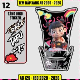 Tem Dán Nắp Xăng AB 2020 - 2025 (Lưu ý :AB 2026 DÁN KHÔNG VỪA) Tem AB Mẫu Mới Cực Chất 4
