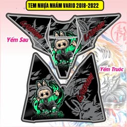 Tem Dán Nhựa Nhám Vario 125 150 Đời 2018  - 2022 Mẫu Labubu Cực Chất Hót Đẹp Decal 3Lớp 5