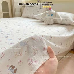 Ga gối giường đũi hàn mẫu mới hot trend 2026 tặng kèm vỏ gối đầu đủ kích cỡ nệm 80cm/1m/m2/m6/m8/2m hàng đũi loại 1 3