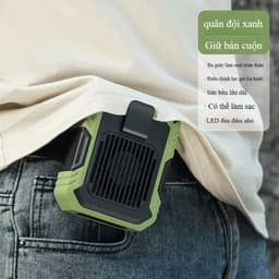 Quạt Đeo Thắt Lưng F49 Mini, Pin 4000mAh, 3 Cấp Gió Mạnh, Có Đèn Pin, Kèm Sạc Dự Phòng Tiện Lợi 3