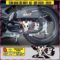 Tem Dán lốc Máy Xe AB Airblade Đời 2020-2022 Decal 3lop chống thấm nước 1