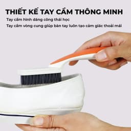 Cọ giày dép có tay cầm tiện lợi, bàn chải đồ dùng siêu bền - Dbavio 3