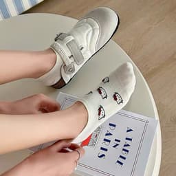 Set 5 Đôi Tất/ Vớ Hài Nữ Cotton Hoạ Tiết Hello kitty Siêu Dễ Thương Lot Th10 7
