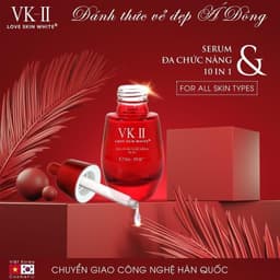 Serum 10 IN 1 Love Skin White VK-II Mờ Nám, Tàn Nhang, Ngừa Mụn, Trắng Da, Chống Lão Hoá 35ml 2