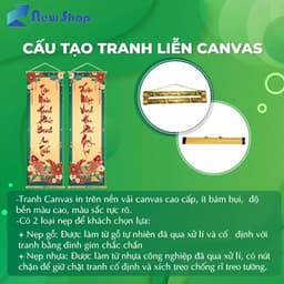 Tranh Liễn Phật Giáo Quán Thế Âm Bồ Tát - Tranh Treo Trường Phòng Khách, Phòng Thờ - Vải Canvas Cao Cấp 7