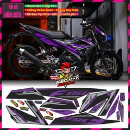 Tem Rời Xe Satria Tem Xe satria Đẹp hót Decal pvc 3 lớp 5