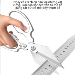 Kéo Nhà Bếp Đa Năng Bằng Thép Không Gỉ Kéo Nấu Ăn Đa Năng Kéo Cắt Xương Vịt, Cá Và Gà Kéo Gia Dụng 7