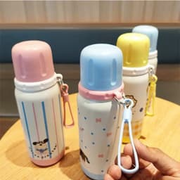 Bình Giữ Nhiệt Dễ Thương Hình Cún Siêu Đáng Yêu Kèm Nắp Làm Cốc 500ML Inox 316 Siu Đẹp 4