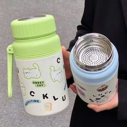 [KH] Bình Giữ Nhiệt Gucgres 1000ml Có Quai Xách, Nắp Vặn Kèm Lõi Lọc Trà, Giữ Nóng Lạnh Lâu, Tiện Lợi 5