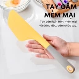Thìa Silicon Chịu Nhiệt 34cm KOOBEE – Vá Silicon Đa Năng, Thìa Trộn Bột, Phết Kem Bánh, Dụng Cụ Làm Bánh| 326 4