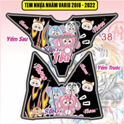 Tem Dán Nhựa Nhám Vario 125-150 2018 - 2022  decal 3lớp chống thấm nước 8