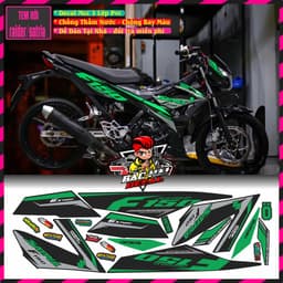 Tem Rời Xe Satria Tem Xe satria Đẹp hót Decal pvc 3 lớp 4
