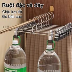 𝐅𝐔𝐑𝐍𝐈𝐒𝐇 𝐅𝐈𝐄𝐒𝐓𝐀 Móc Áo Có thể chỉnh Lực kẹp mạnh Không Treo Áo để lại hằn Chống ăn mòn chống gỉ Đồ móc phơi đồ dày dặn 5