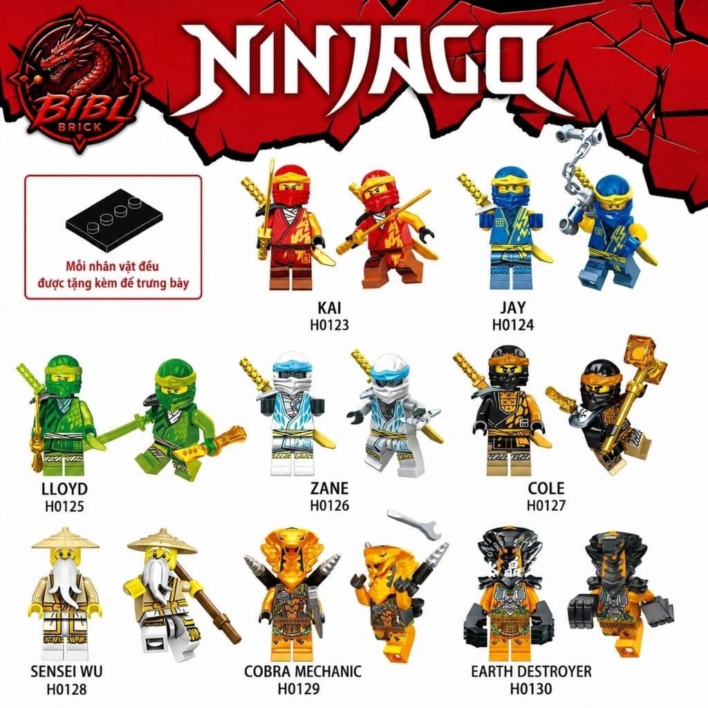 [CÓ SẴN]Mô Hình Nhân Vật Ninjago- Lắp Ghép Ninjago Core Evo-Mãng Xà Sepentine