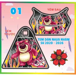 Tem dán yếm khóa Tem dán nhựa nhám sh 125 - 160 . 2020 - 2026  nhiều mẫu 2