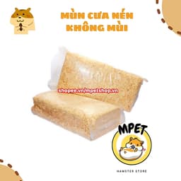 Mùn Cưa Nén Không Mùi 1kg - Lót Chuồng Hamster, Bọ, Sóc,... 1