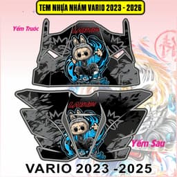 Tem Dán Nhựa Nhám Vario 125 2023-2025  Mẫu Labubu Hót Nhất Mới Nhất Cực Chất Decal 3lớp 4