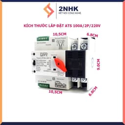 BỘ CẦU DAO ĐẢO CHIỀU TỰ ĐỘNG ATS 100A 1P LWR không gây mất điện khi chuyển nguồn 6