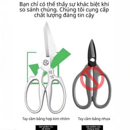 Kéo Nhà Bếp Đa Năng Bằng Thép Không Gỉ Kéo Nấu Ăn Đa Năng Kéo Cắt Xương Vịt, Cá Và Gà Kéo Gia Dụng 4