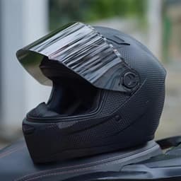 Mũ Bảo Hiểm Fullface AGU Đen Carbon | Chính Hãng, Đi Phượt Cao Cấp – BH 1 Năm + Túi Đựng | Phượt An Toàn 2