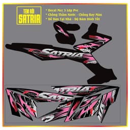 TEM RỜI SATRIA RAIDER MẪU LỬA TEM MỚI SATRIA F150 DECAL PVC 3 LỚP 2