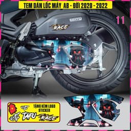 Tem Dán lốc Máy Xe AB Airblade Đời 2020-2022 Decal 3lop chống thấm nước 3