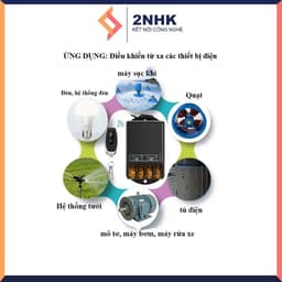 Công tắc điều khiển từ xa cho máy bơm nước 100M 30A Công suất lớn Xuyên tường (3000W)/ điện áp 110V 220V 5