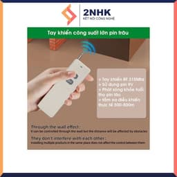 CÔNG TẮC ĐIỀU KHIỂN TỪ XA 3 PHA 3 KM 10kw lắp cho máy rửa xe máy bơm tưới tiêu...,công tắc không dây 380v 4