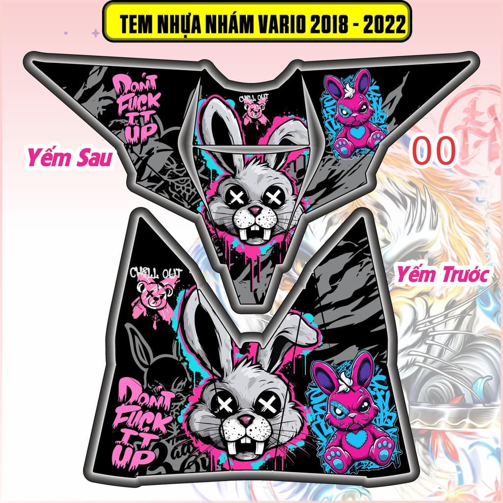 Tem Dán Nhựa Nhám Vario 125-150 2018 - 2022  nhiều mẫu