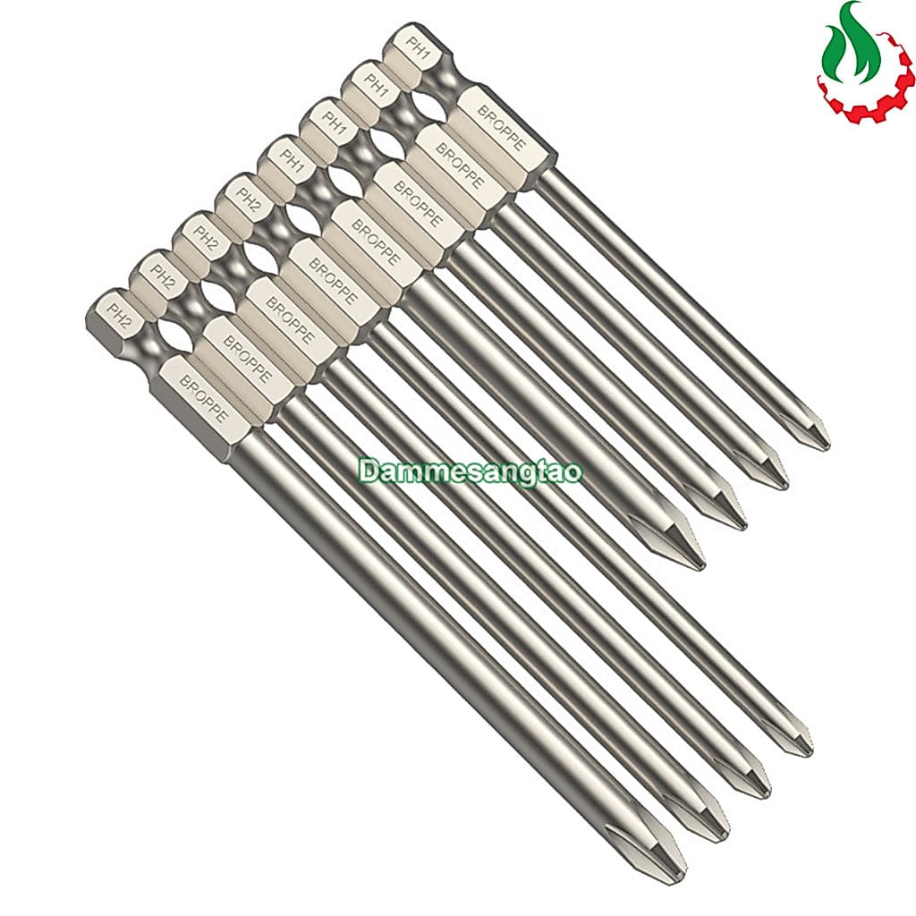 Mũi vít 4 cạnh chuôi lục giác Broppe
