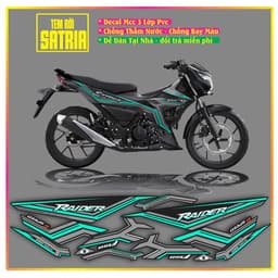 tem rời xe raider satria mẫu mới đẹp hót decal 3 lớp không bay màu 6
