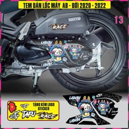 Tem Dán lốc Máy Xe AB Airblade Đời 2020-2022 Decal 3lop chống thấm nước 7
