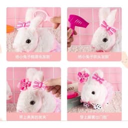 Đồ Chơi Chăm Sóc Thú Cưng Capybara Cho Bé – Chó Bông, Mèo Bông, Thỏ Bông Biết Đi Kêu, Vẫy Đuôi Kèm Lồng & Phụ Kiện 4