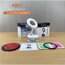 Giá Đỡ Điện Thoại Chính Hãng K007 Hít Chân Không Từ Tính Mạnh Mẽ Xoay 360° Hợp Kim Cao Cấp 8