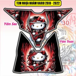 Tem Dán Nhựa Nhám Vario 125-150 2018 - 2022 decal 3lớp chống thấm nước mẫu mới 3