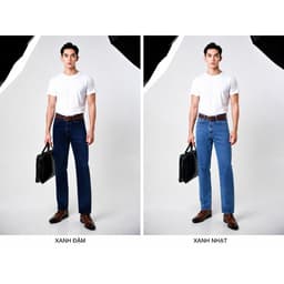 QUẦN DÀI NAM ỐNG SUÔNG MÃ 25, chất jean denim - Size rộng từ 18 đến 24 cm tùy size 5