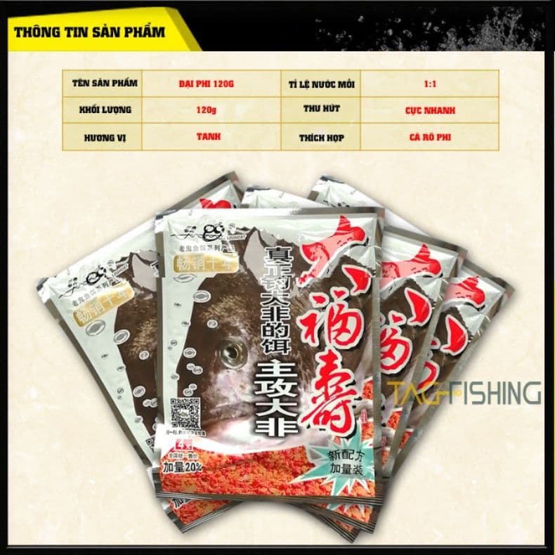 Mồi Câu Rô Phi Lão Quỷ 120g