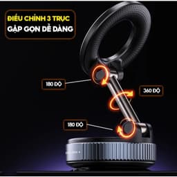 Giá Đỡ Điện Thoại Chính Hãng K007 Hít Chân Không Từ Tính Mạnh Mẽ Xoay 360° Hợp Kim Cao Cấp 5