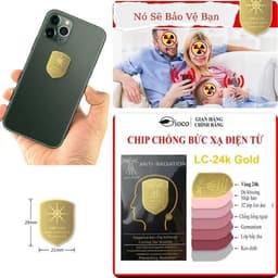 Miếng Dán Ngăn Bức Xạ Điện Từ Hàn Quốc - 24K Gold, Miếng Dán điện thȯại Chống Bức Xạ Có Hại Với Con Người 1