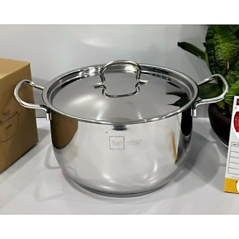 Nồi 3 đáy Fivestar 16/18/20/22/24 CM inox 430 Vung inox Dùng được các loại bếp
